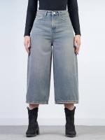 شلوار جین واید لگ قد 85  کد 21720 - Image 4