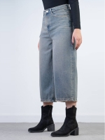 شلوار جین واید لگ قد 85  کد 21720 - Image 3