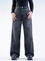 شلوار جین بگ قد 110 مشکی کد 21770 - Image 3