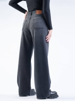 شلوار جین بگ قد 110 مشکی کد 21770 - Image 2