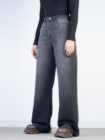 شلوار جین بگ قد 110 مشکی کد 21771