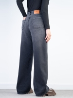 شلوار جین بگ قد 110 مشکی کد 21771 - Image 2