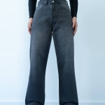 شلوار جین رگولار قد 110 مشکی کد 21798