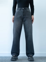 شلوار جین رگولار قد 110 مشکی کد 21798