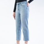 شلوار جین استریت قد 90 دمپا کات کد 21824