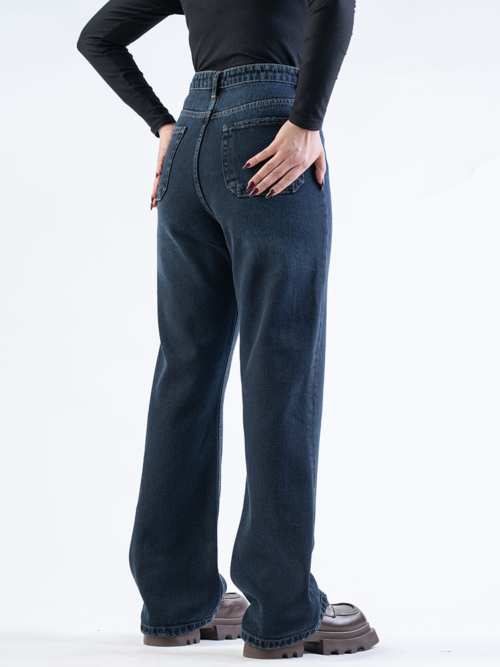 شلوار جین زنانه فلر قد 110 کد 21862 - Image 2