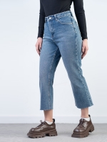 شلوار جین کراپ فلر قد 90 دمپا کات  کد 21884