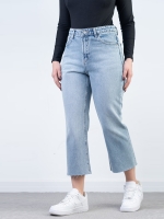 شلوار جین کراپ فلر قد 90 دمپا کات  کد 21885