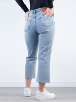 شلوار جین کراپ فلر قد 90 دمپا کات  کد 21885 - Image 2