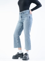 شلوار جین کراپ فلر قد 90 دمپا کات کد 21886 - Image 4