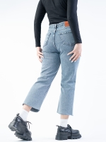 شلوار جین کراپ فلر قد 90 دمپا کات کد 21886 - Image 2