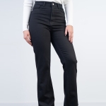 شلوار جین فلر قد 110 مشکی کم کش کد 21895