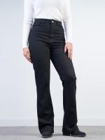 شلوار جین فلر قد 110 مشکی کم کش کد 21895