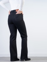 شلوار جین فلر قد 110 مشکی کم کش کد 21895 - Image 3