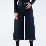 شلوار جین کراپت واید لگ قد 85  کد 21920