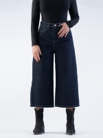 شلوار جین کراپت واید لگ قد 85  کد 21920