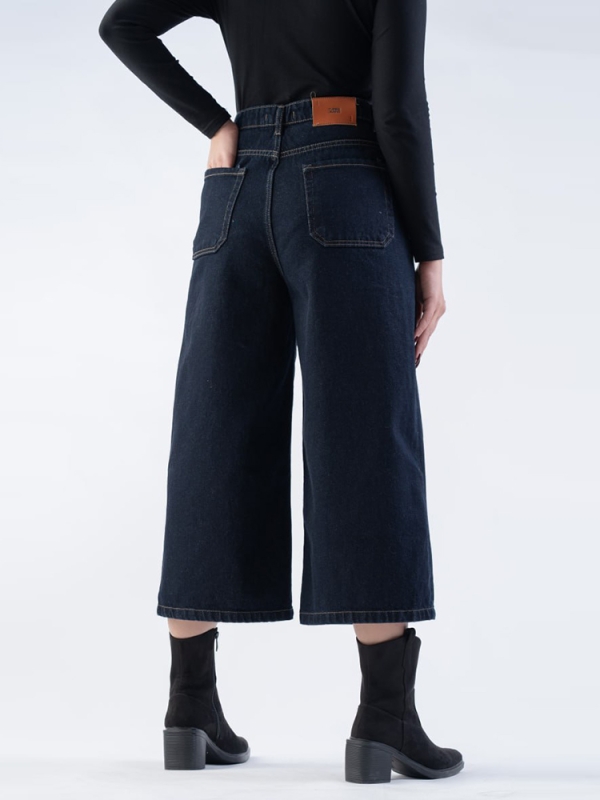 شلوار جین کراپ واید لگ قد 85 کد 21920 - Image 2