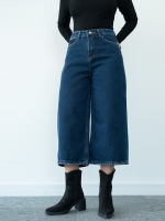 شلوار جین کراپت واید لگ قد 85  کد 21926