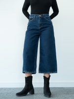 شلوار جین کراپت واید لگ قد 85  کد 21926 - Image 3