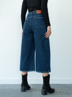 شلوار جین کراپت واید لگ قد 85  کد 21926 - Image 2