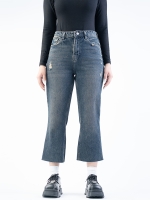 شلوار جین کراپ فلر قد 90 دمپا کات کد 21959 - Image 3
