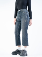 شلوار جین کراپ فلر قد 90 دمپا کات کد 21959