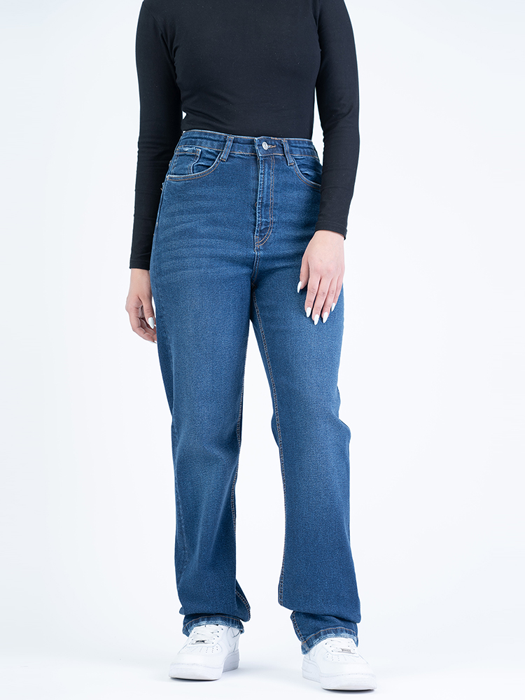 21991-(2) شلوار جین رگولار قد 110 کم کش کد 21991 - Image 1