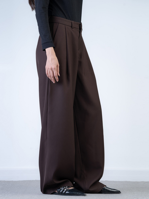 شلوار پارچه ای زنانه واید لگ فیلتو قد 110 تیکال کد 2487 - Image 2