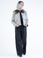 شلوار پارچه ای واید لگ پیله مثلثی قد 110 کرپ کد 2498 - Image 5