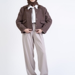 شلوار پارچه ای واید لگ قد 110 گلکسی کد 2531