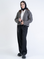 شلوار پارچه ای واید لگ قد 110 گلکسی کد 2537 - Image 2