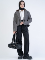 شلوار پارچه ای واید لگ قد 110 گلکسی کد 2537 - Image 3