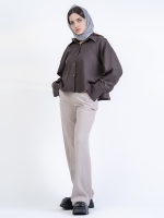 شلوار پارچه ای بگ قد 110 گلکسی کد 2545 - Image 2