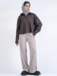 شلوار پارچه ای بگ قد 110 گلکسی کد 2545