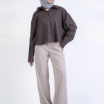 شلوار پارچه ای بگ قد 110 گلکسی کد 2545