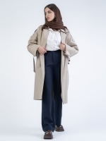 شلوار پارچه ای بگ قد 110 گلکسی سرمه ای کد 2637 - Image 3