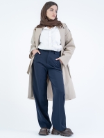 شلوار پارچه ای بگ قد 110 گلکسی سرمه ای کد 2637 - Image 6