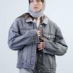 مید کت جین خزدار طوسی 909091