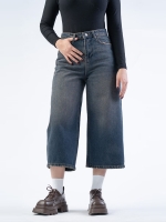 شلوار جین کراپ واید لگ قد 85 کد 21925