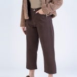 شلوار کتان رگولار قد 90 دمپا کات کد 16305