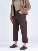 شلوار کتان رگولار قد 90 دمپا کات کد 16305