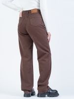 شلوار کتان رگولار قد 110 قهوه ای کد 16673 - Image 2