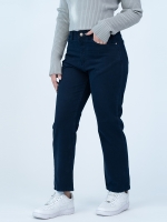 شلوار کتان استریت قد 90 سرمه ای کد 16849 - Image 5