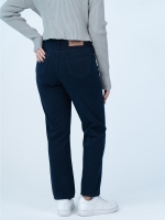 شلوار کتان استریت قد 90 سرمه ای کد 16849 - Image 2