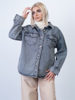 شومیز جین زنانه کد 18565