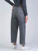 شلوار جین رگولار قد 90 مشکی کد 20396 - Image 2