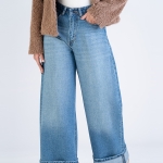 شلوار جین واید لگ قد 110 کد 20420