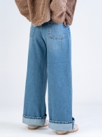 شلوار جین واید لگ قد 110 کد 20420 - Image 2