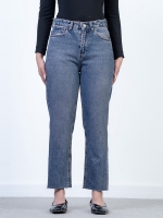 شلوار جین استریت قد 90 دمپا کات کد 20735 - Image 3