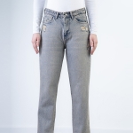 شلوار جین استریت قد 90 دمپا کات کد 20739